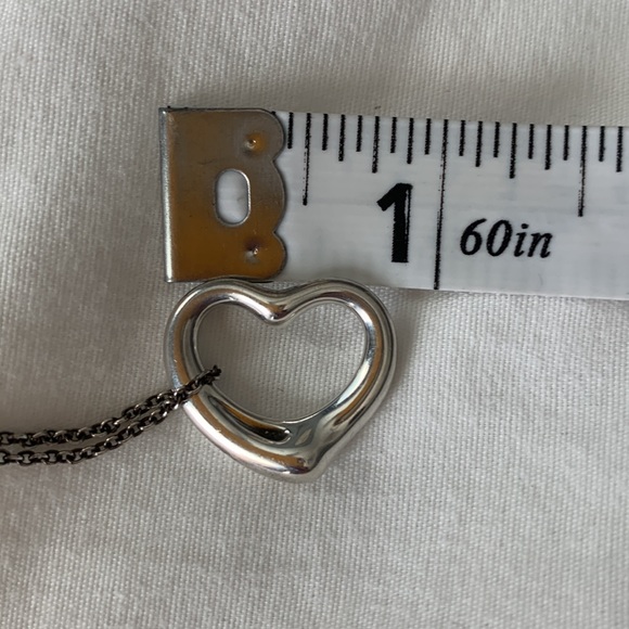 Elsa Peretti for Tiffany & Co Silver Open Heart Necklace - Picture 8 of 11